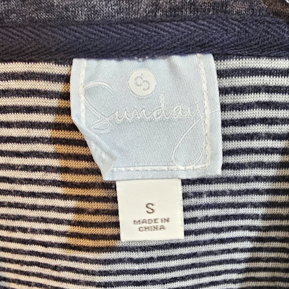 Sunday Open Front Waterfall Cardigan Size Small H… - image 2